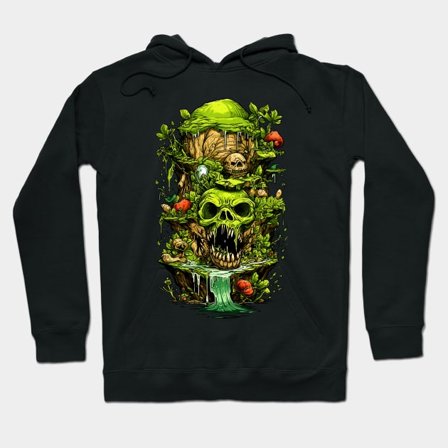 Mystical Skull’s Mossy Mountain Hoodie by Mossy Cave